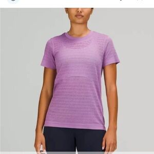 lululemon athletica Wisteria Purple Swiftly Breathe Short Sleeve